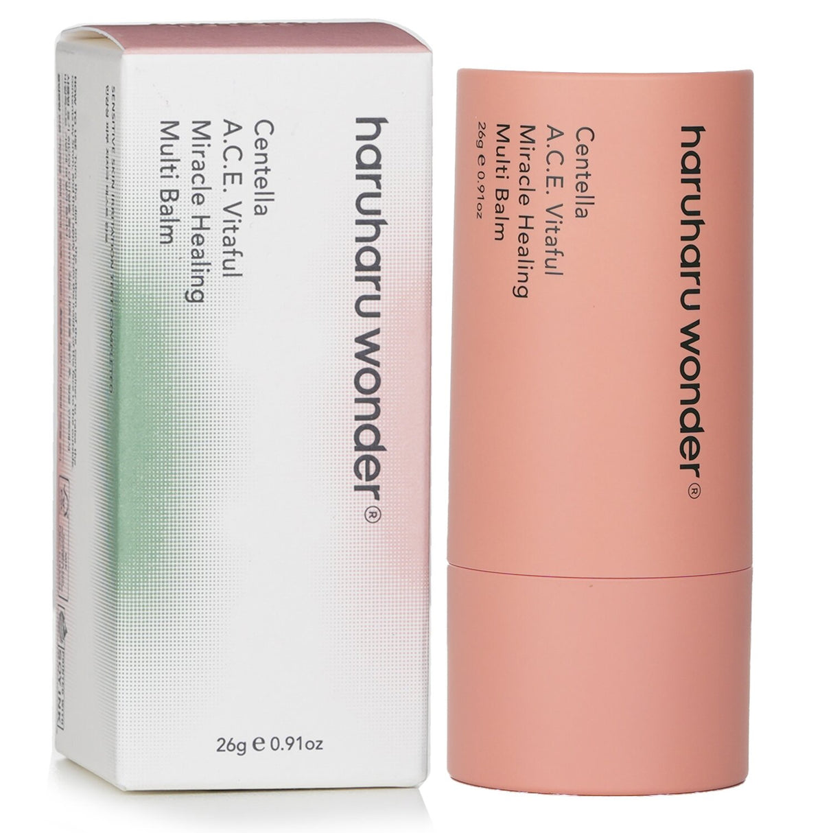 A travel-friendly, vegan multi balm featuring Centella Asiatica for deep hydration and skin healing in a 26g compact size.