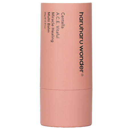 Haruharu Wonder Centella A.C.E. Miracle Balm, 26g, a soothing, vegan balm for hydration and healing of dry, sensitive skin.
