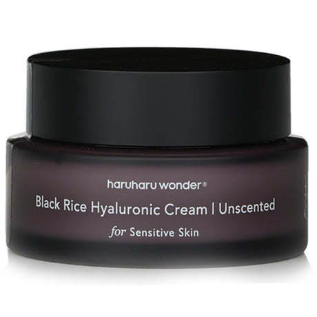 Hydrating unscented black rice cream with fermented ingredients for plump, smooth skin, free from harsh chemicals.