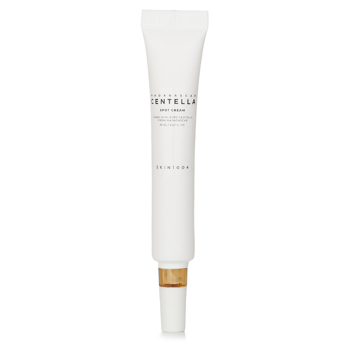 Skin1004 Madagascar Centella Spot Cream in 20ml, a soothing acne treatment with Centella, Niacinamide, and nourishing oils.