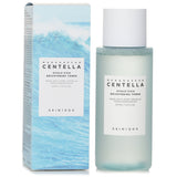 Skin1004 Madagascar Centella Hyalu-Cica Brightening Toner bottle, designed to hydrate, exfoliate, and enhance skin radiance.
