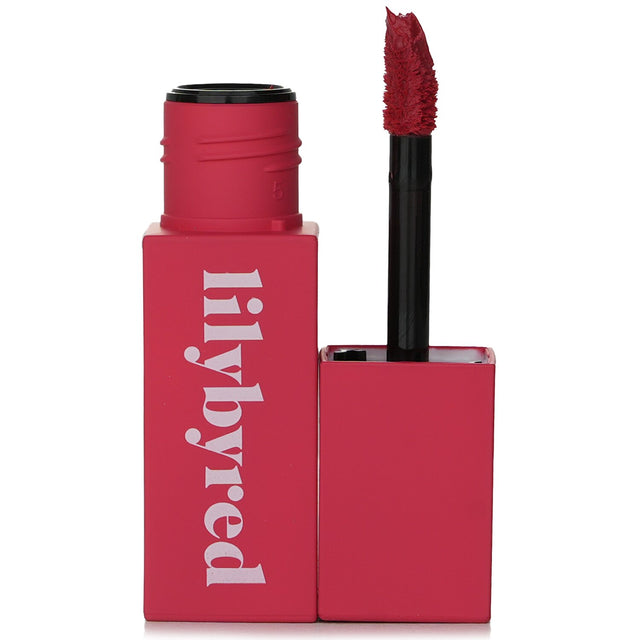 Whipped mousse lip tint in #03 Wild Berry Cream, offering vibrant color and hydration with a matte finish.