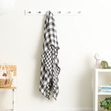 Atlantic Reversible Vintage Washed Yarn Dyed Textured Cotton Throw 200cm Ash