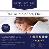 600 GSM Deluxe High Loft Quilt / Duvet With Cotton Cover Premium Filling Queen