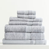 Renee Taylor Stella 650 GSM Super Soft Bamboo Cotton 7 Piece Silver