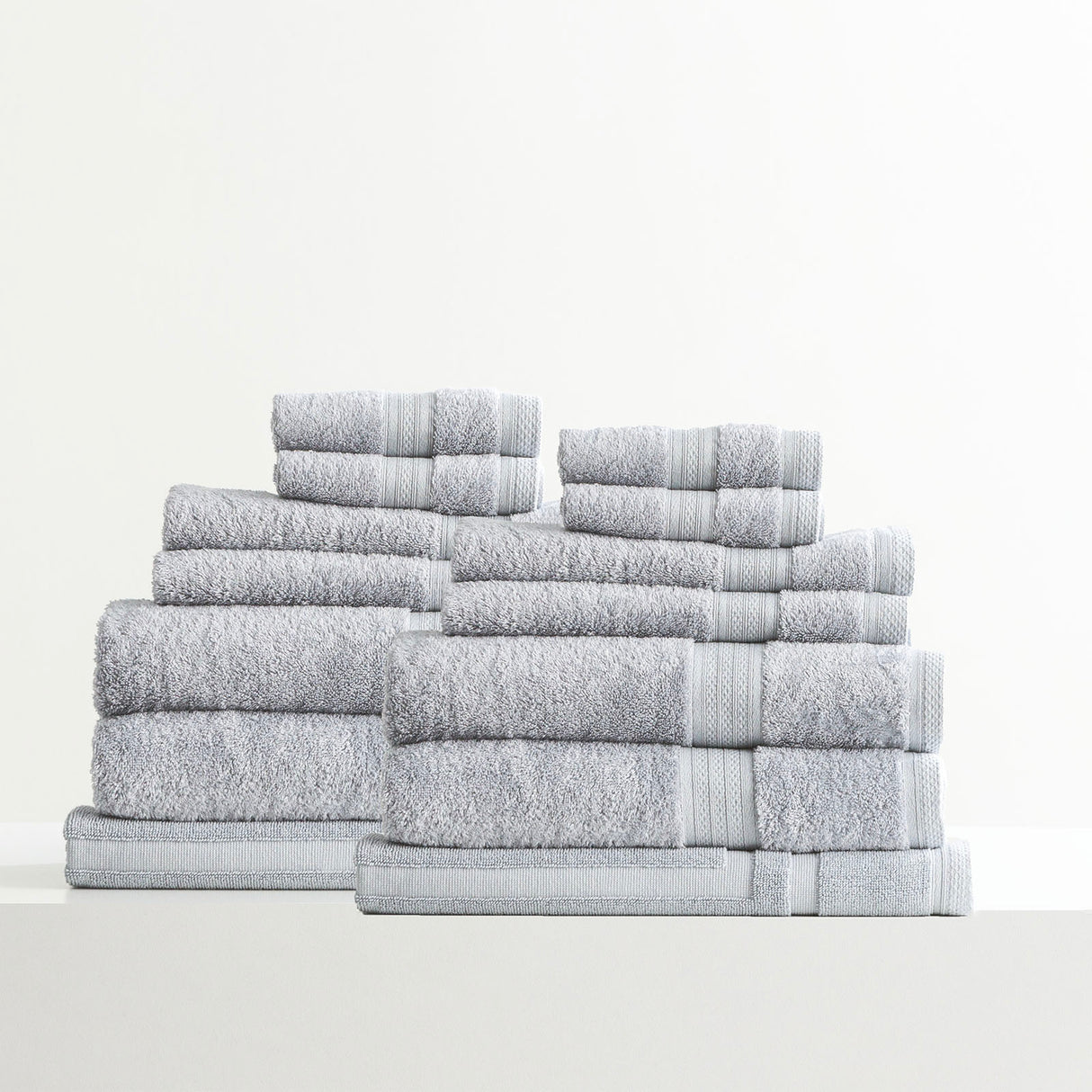 Renee Taylor Stella 650 GSM Super Soft Bamboo Cotton 14 Piece Silver