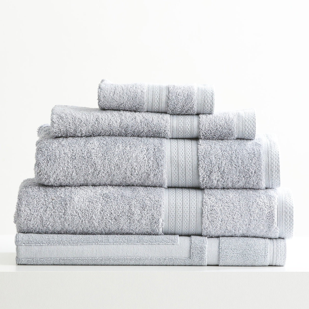 Renee Taylor Stella 650 GSM Super Soft Bamboo Cotton 5 Piece Silver