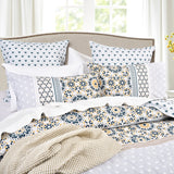 Renee Taylor 300 TC Cotton Reversible Quilt Cover Set Queen Benitta