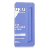 UZU Eye Opening Liner in #White, features a fine brush and waterproof formula for precise, long-lasting eye makeup application.