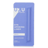 UZU Eye Opening Liner in #White, 0.55ml, offers precise, water-resistant application with a fine brush for striking eye lines.