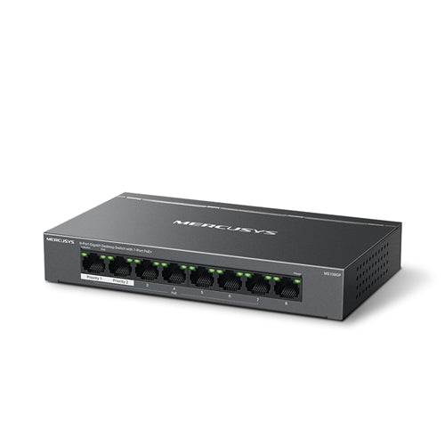 Mercusys MS108GP 8 Port Gigabit Switch Steel Case 7x PoE+