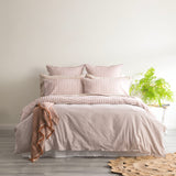 Renee Taylor Alison Yarn Dyed Cotton Reversible European Pillowcase Clay