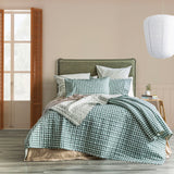 Alison Cotton Reversible Quilted Coverlet Set SKB - 310 x 240+PC Forest