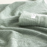 Renee Taylor Cambridge 650 GSM Textured 2 Pack Bath Sheet Eucalyptus