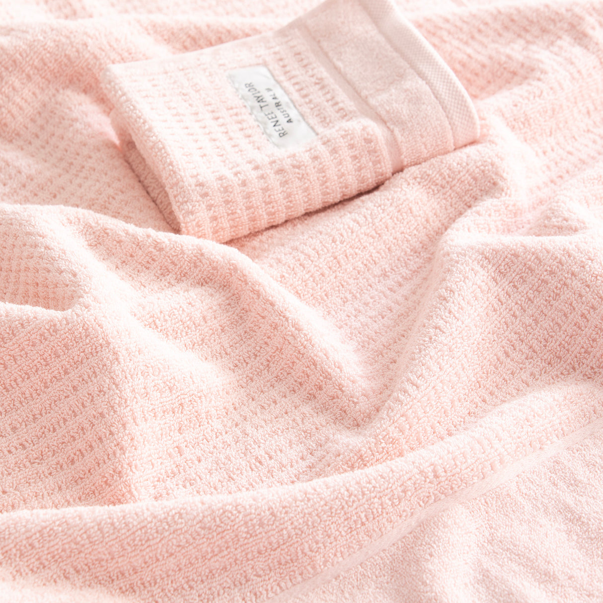 Renee Taylor Cambridge 650 GSM Textured 4 Pack Bath Towel Primrose