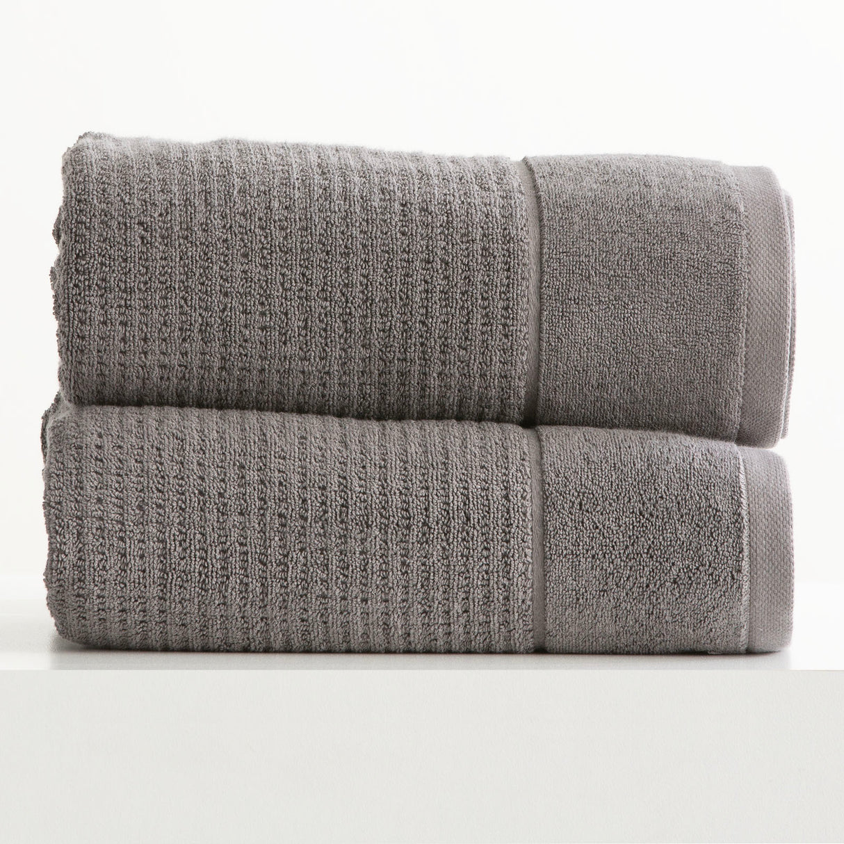 Renee Taylor Cambridge 650 GSM Textured 2 Pack Bath Sheet Fossil