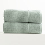 Renee Taylor Cambridge 650 GSM Textured 2 Pack Bath Sheet Eucalyptus