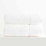 Renee Taylor Cambridge 650 GSM Textured 2 Pack Bath Sheet Snow