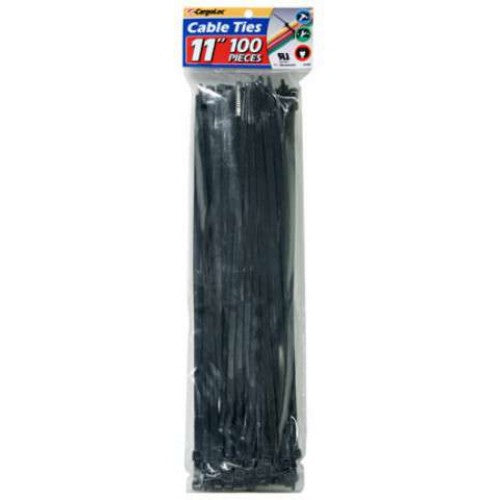 Cargoloc Cable Ties 11" Black 100pc75lbs #32488