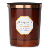 Scented candle with iris and musc, 180g, enhancing ambiance and relaxation in any space with a luxurious fragrance.