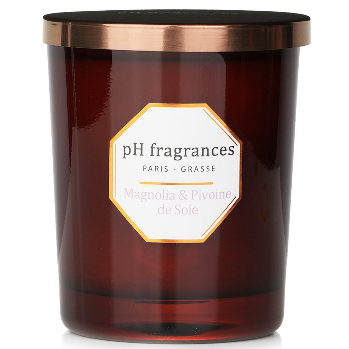 Scented candle featuring sweet Magnolia and elegant Peony, perfect for creating a soothing home ambiance.