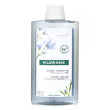 Klorane's organic flax shampoo revitalizes fine hair, adding volume and body with a light, fragrant formula.