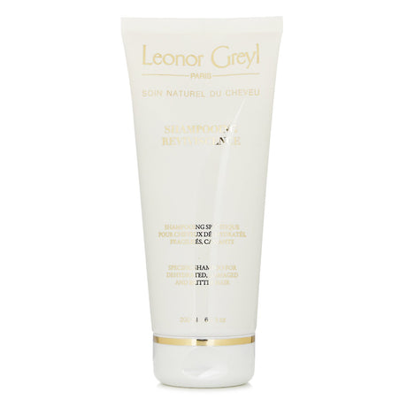 Leonor Greyl Shampooing Reviviscence for dehydrated, damaged hair; 94% natural formula with Amaranth, sea lavender, and quinoa.