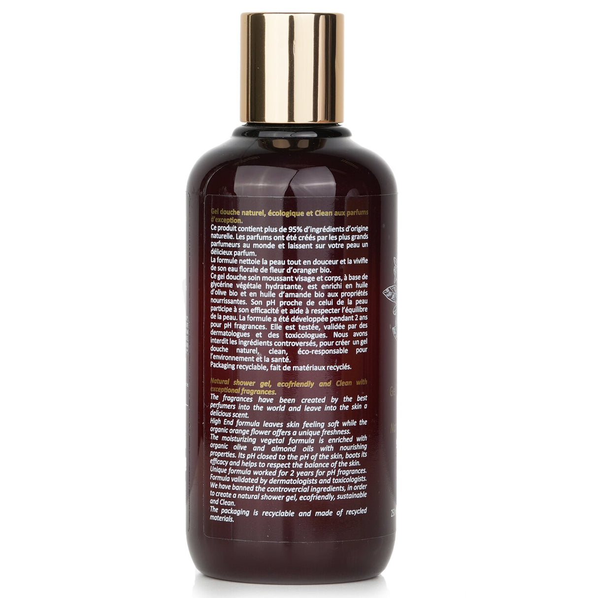 Natural & Clean Shower Gel in a 250ml bottle, offering a refreshing cleanse and gentle care for sensitive skin.