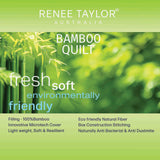 Renee Taylor 400 GSM Natural Bamboo Quilt Single