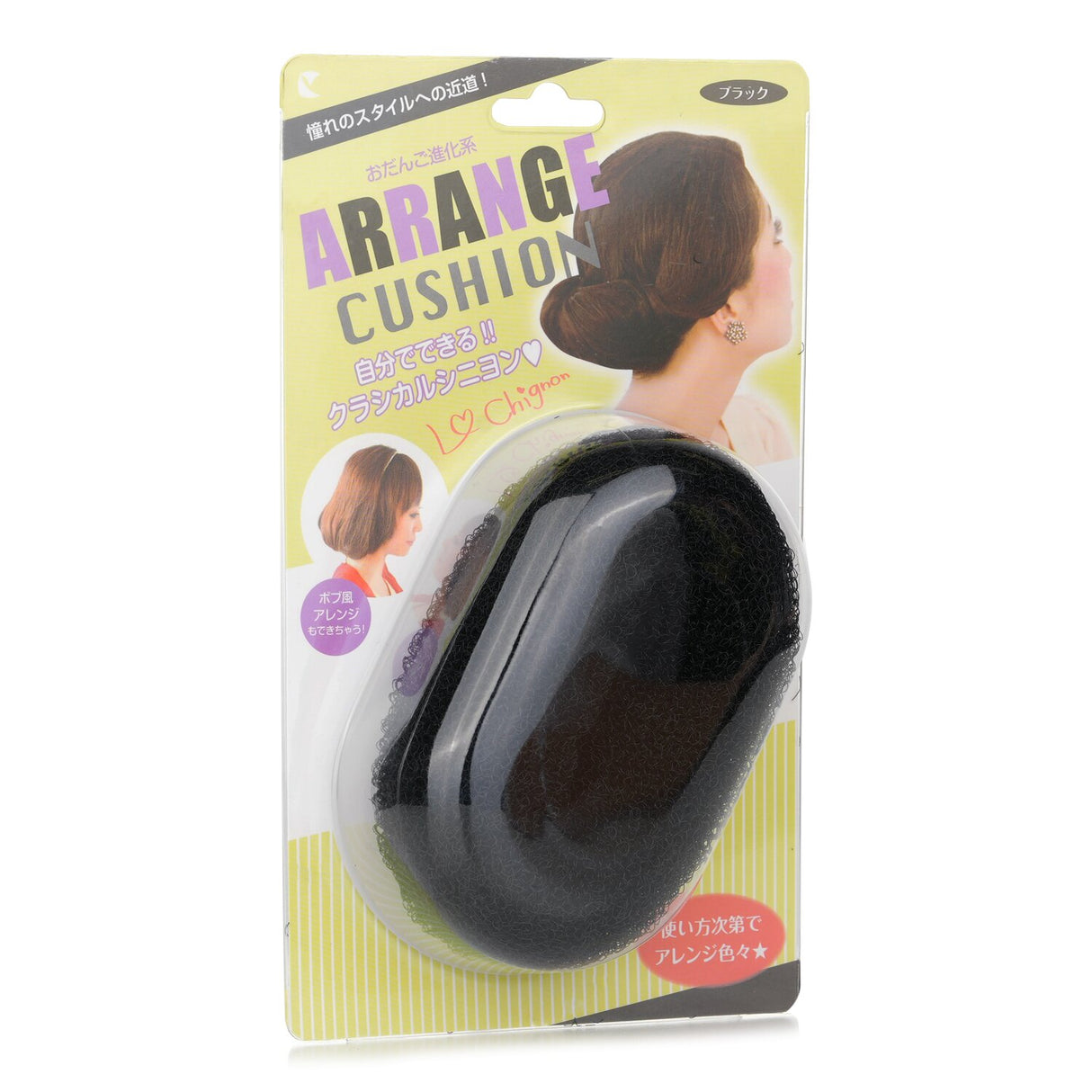 Lucky Trendy Arrange Hair Cushion Arc700, a versatile accessory for creating sleek ponytail styles effortlessly.