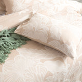 Renee Taylor Bentley Cotton Jacquard Quilt cover set Queen Nude