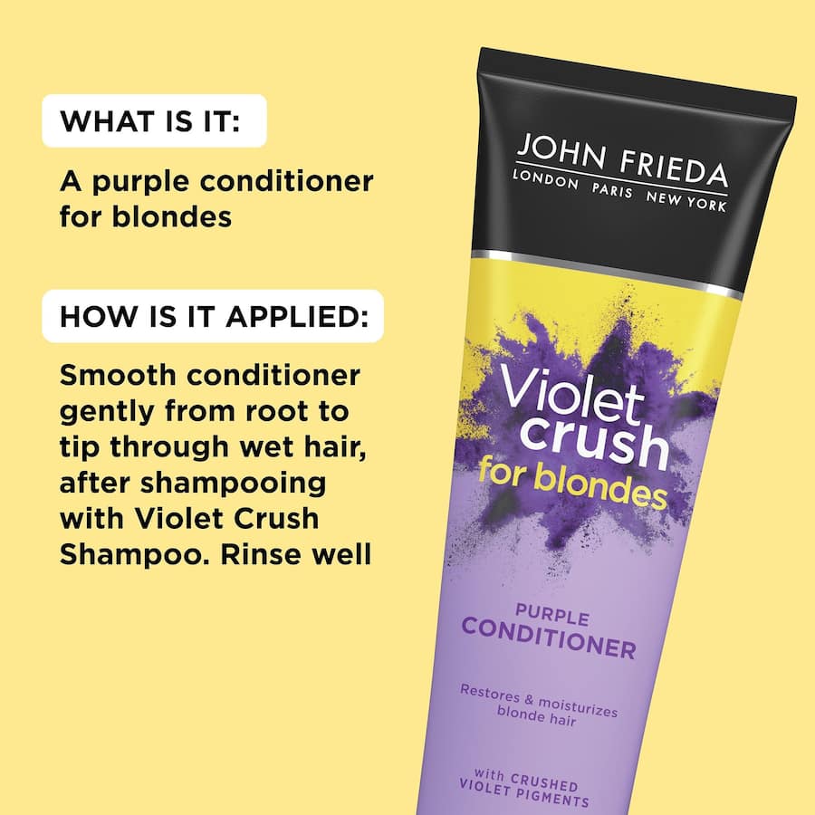 John Frieda Conditioner Purple Violet Crush Tube 250mL