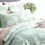 Renee Taylor Native Cotton Jacquard Quilt cover set King Juniper