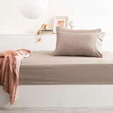 Park Avenue 500 Thread Count Bamboo Cotton Combo Sheet Set Long Single Pewter