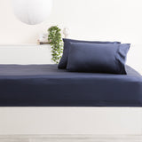 Park Avenue 500 Thread Count Bamboo Cotton Combo Sheet Set Double Indigo
