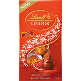 Lindt Lindor Chocolate Sharepack Blood Orange - Bag 123g