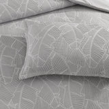 Renee Taylor Bengali Jacquard Quilt / Duvet cover Set Super King Silver