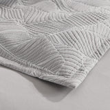 Renee Taylor Bengali Jacquard Quilt / Duvet cover Set Super King Silver