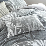 Renee Taylor Raven Jacquard Quilt cover set King Charcoal