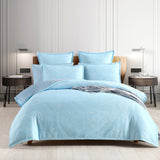 Renee Taylor Oscillate Jacquard Quilt cover set Queen Sky