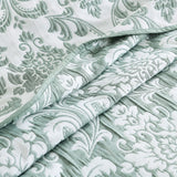 Renee Taylor Tahlia Jacquard Coverlet Set Queen/King Jade