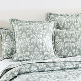 Renee Taylor Tahlia Jacquard Coverlet Set Super King Jade