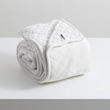 Heston 480 GSM Ultra Soft Velvet Sherpa Blanket Super King Silver Line