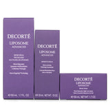 Cosme Decorte Liposome Advanced Repair Set includes serum, eye serum, and cream for deep nourishment and anti-aging benefits.