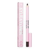 Kylie By Kylie Jenner Kyliner Gel Eyeliner Pencil in Dark Brown Matte, offering creamy, long-lasting, smudge-resistant application.