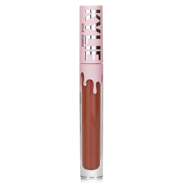 Kylie Matte Liquid Lipstick #601 Ginger, a long-lasting matte formula with a rich, pigmented hue and delightful vanilla scent.