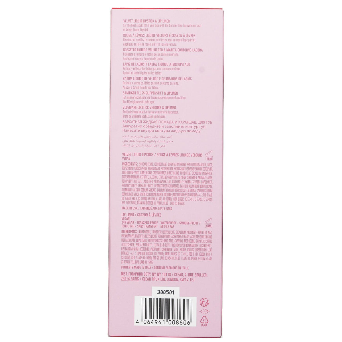 Kylie By Kylie Jenner Velvet Lip Kit  2pcs