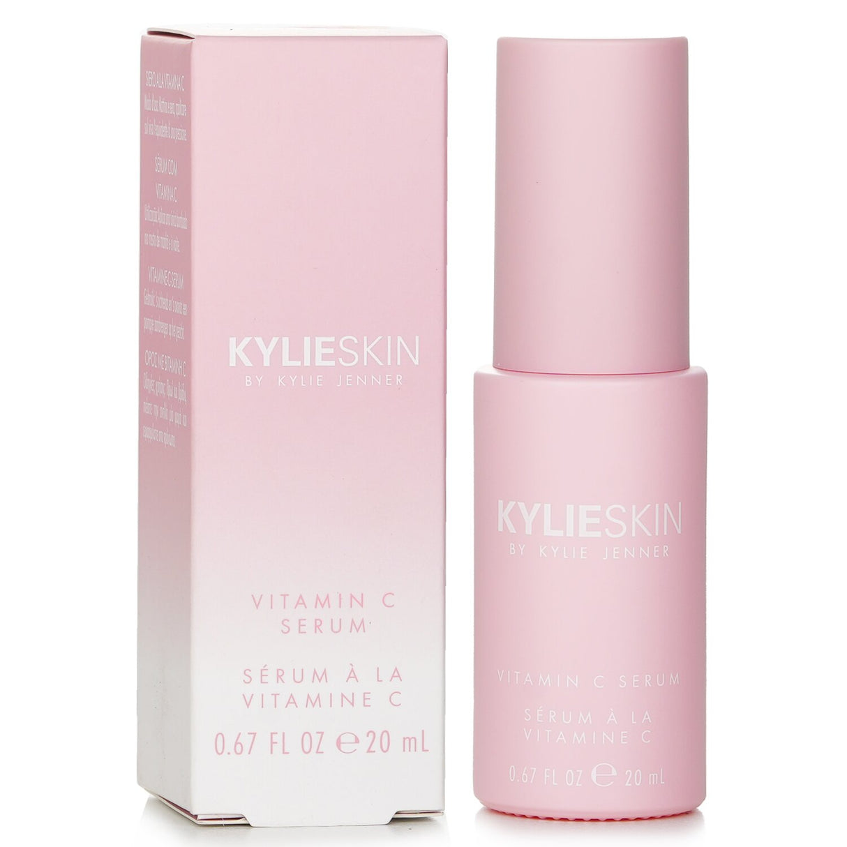 Vitamin C serum by Kylie Skin in a 20ml bottle, designed to brighten, hydrate, and enhance skin texture for a radiant complexion.
