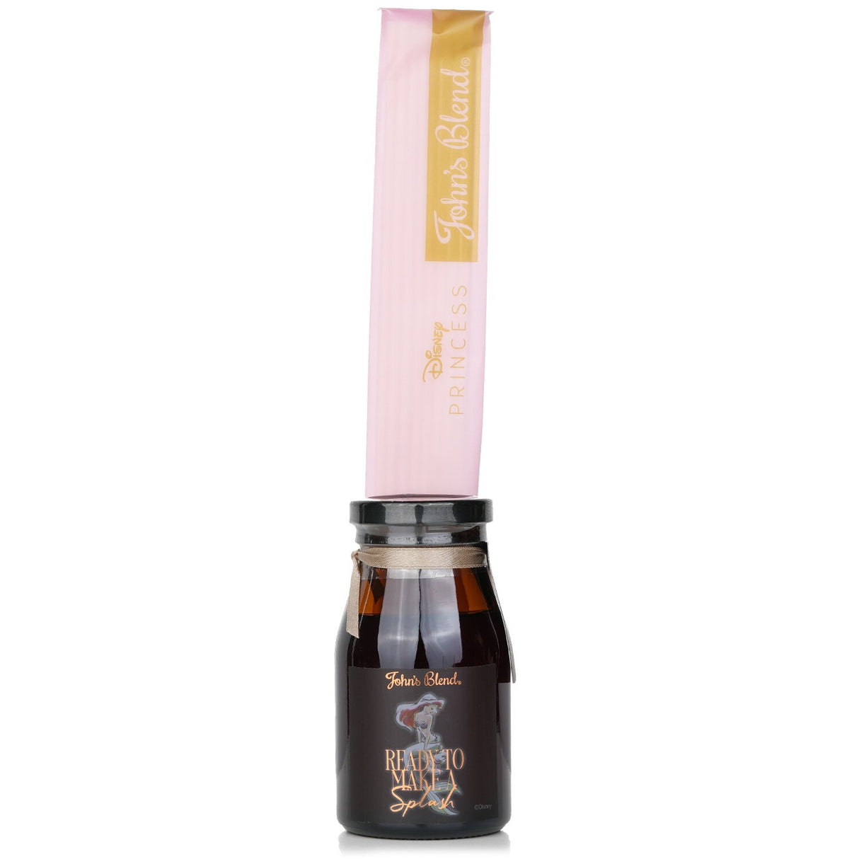 Ariel-themed color change reed diffuser by John's Blend, adding enchanting fragrance and decor to any space.