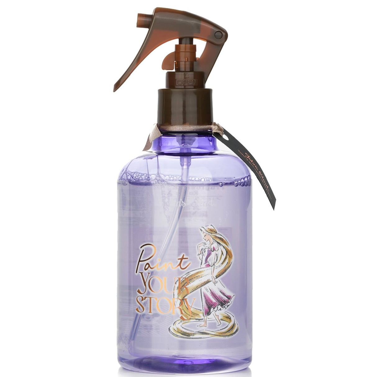 A 280ml aerosol room mist featuring Rapunzel-inspired musk fragrance for a magical, deodorizing home ambiance.